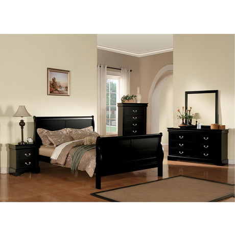 Acme - Louis Philippe III Dresser 19505 Black Finish