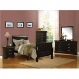 Acme - Louis Philippe III Twin Bed 19510T Black Finish