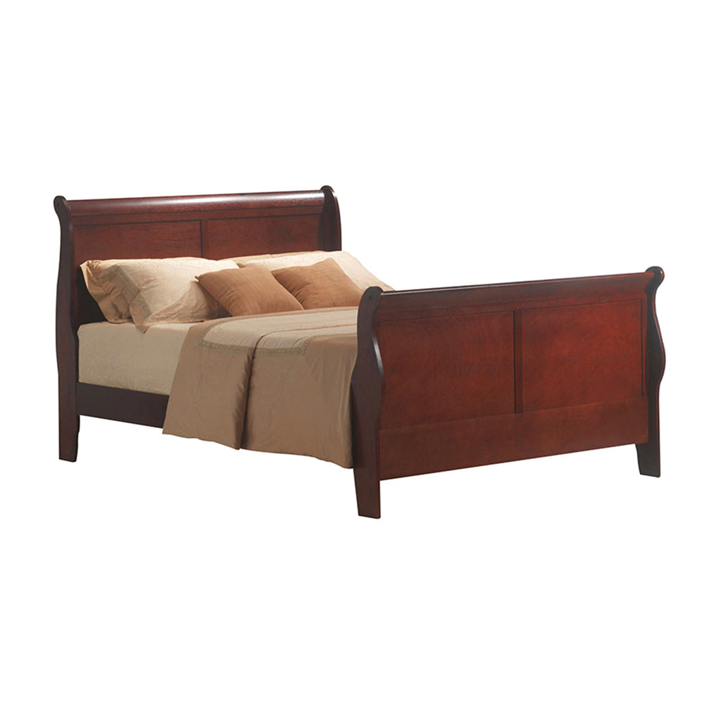 Acme - Louis Philippe III EK Bed 19517EK Cherry Finish