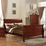 Acme - Louis Philippe III EK Bed 19517EK Cherry Finish