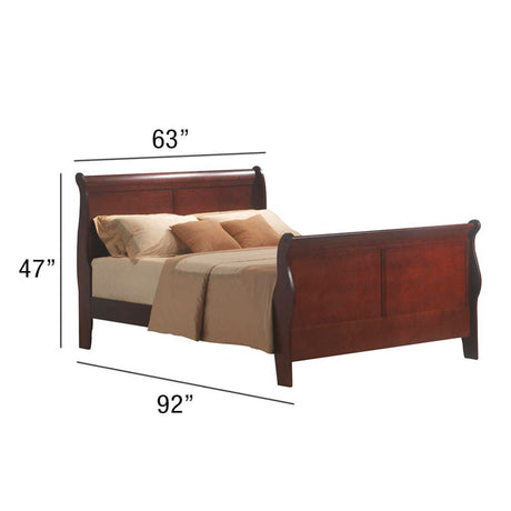 Acme - Louis Philippe III Queen Bed 19520Q Cherry Finish