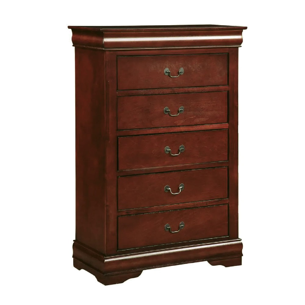 Acme - Louis Philippe III Chest 19526 Cherry Finish