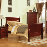 Acme - Louis Philippe III Twin Bed 19530T Cherry Finish