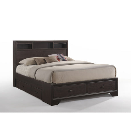 Acme - Madison II EK Bed 19557EK Espresso Finish