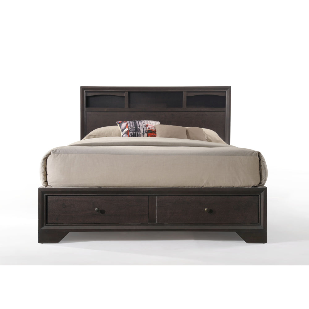 Acme - Madison II EK Bed 19557EK Espresso Finish