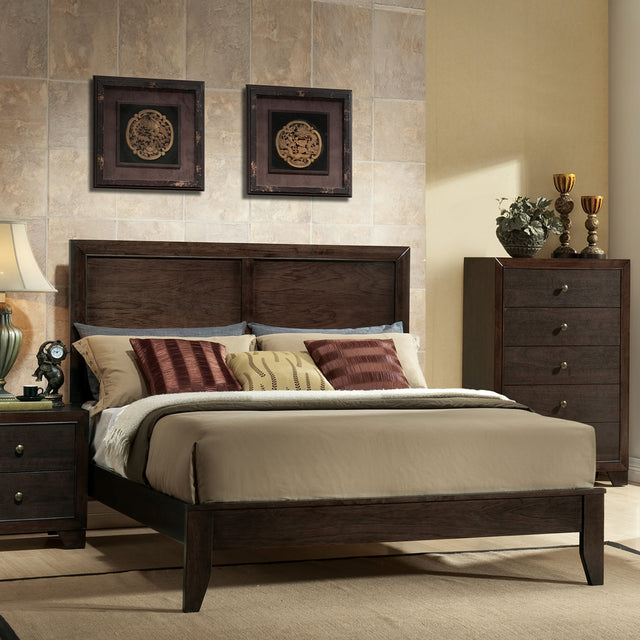 Acme - Madison CK Bed 19564CK Espresso Finish