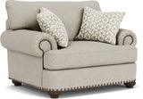 Patterson Fabric Chair, Nailhead Trim | Flexsteel