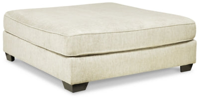 Ashley Parchment Rawcliffe Oversized Accent Ottoman - Chenille