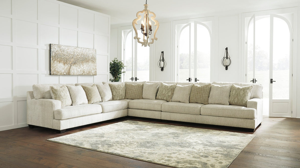 Ashley Parchment Rawcliffe 19604S2 4 - Piece Sectional - Chenille | Home Elegance USA