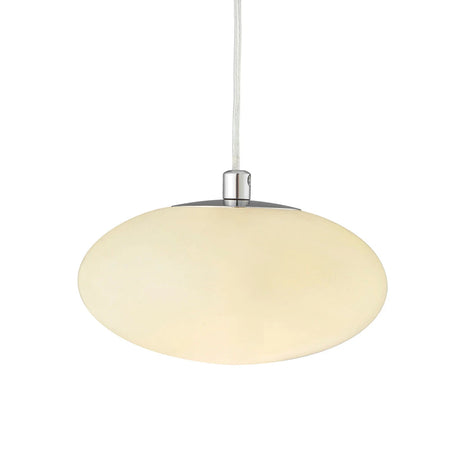 Spanish Alabaster Pendant // Chrome  | Finesse - sold by Home Elegance USA