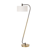 Irwin Floor Lamp Curved Brass - Bronze by Uttermost - View 4