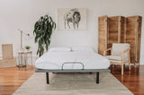 Omne Sleep 8' Memory Foam Mattress Twin XL in White/Light Blue
