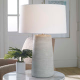 Mountainscape Table Lamp - Silver / White by Uttermost - View 2