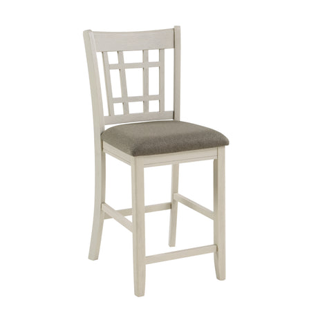 Traditional Design Antique White Finish Counter Height Dining Set 5pc Table w Extension Leaf and 4 Counter Height Chairs - sold by Home Elegance USA