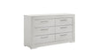 Blanca Modern Style 6- Drawer Dresser Made with Wood in White