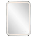 Crofton Lighted Nickel Vanity Mirror - Gray by Uttermost - View 4