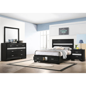 Annie Black 4-piece Full Bedroom Set - sold by Home Elegance USA
