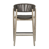 Dermott Outdoor Counter Stool - Light Brown / Dark Gray by Uttermost - View 6