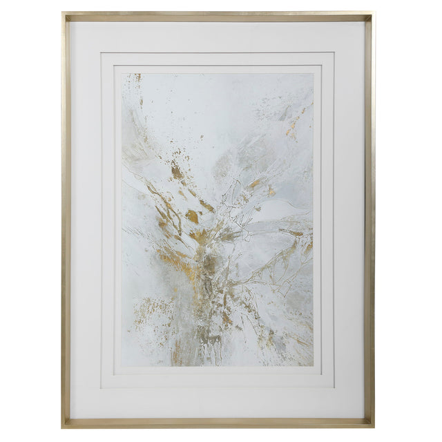 Pathos Framed Abstract Print - Gold by Uttermost - View 1