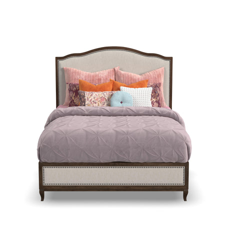 Bellevue Queen Bed - Light Gray / Whiskey Brown | Flexsteel