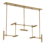 Cadre 14 Light Modern Linear Pendant - Gold by Uttermost - View 8