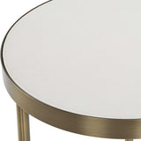 Aragon Nesting Tables (Set of 2) White - Bronze by Uttermost - View 6