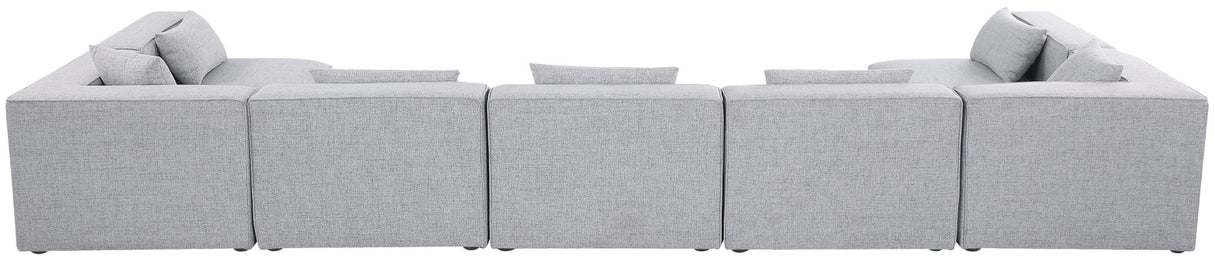 Cube - Modular Sectional 7 Piece - Gray - 630Grey - Sec7B - Home Elegance USA - 4