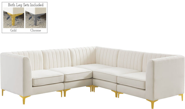 Alina - Modular Sectional - Cream - 604Cream - Sec5C - Home Elegance USA - 1