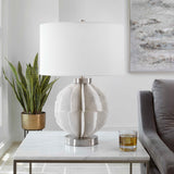 Repetition Marble Table Lamp - White by Uttermost - View 2