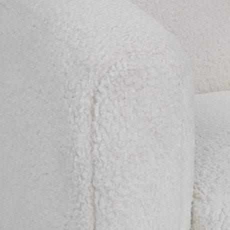 Teddy Shearling Accent Chair - White by Uttermost - View 8
