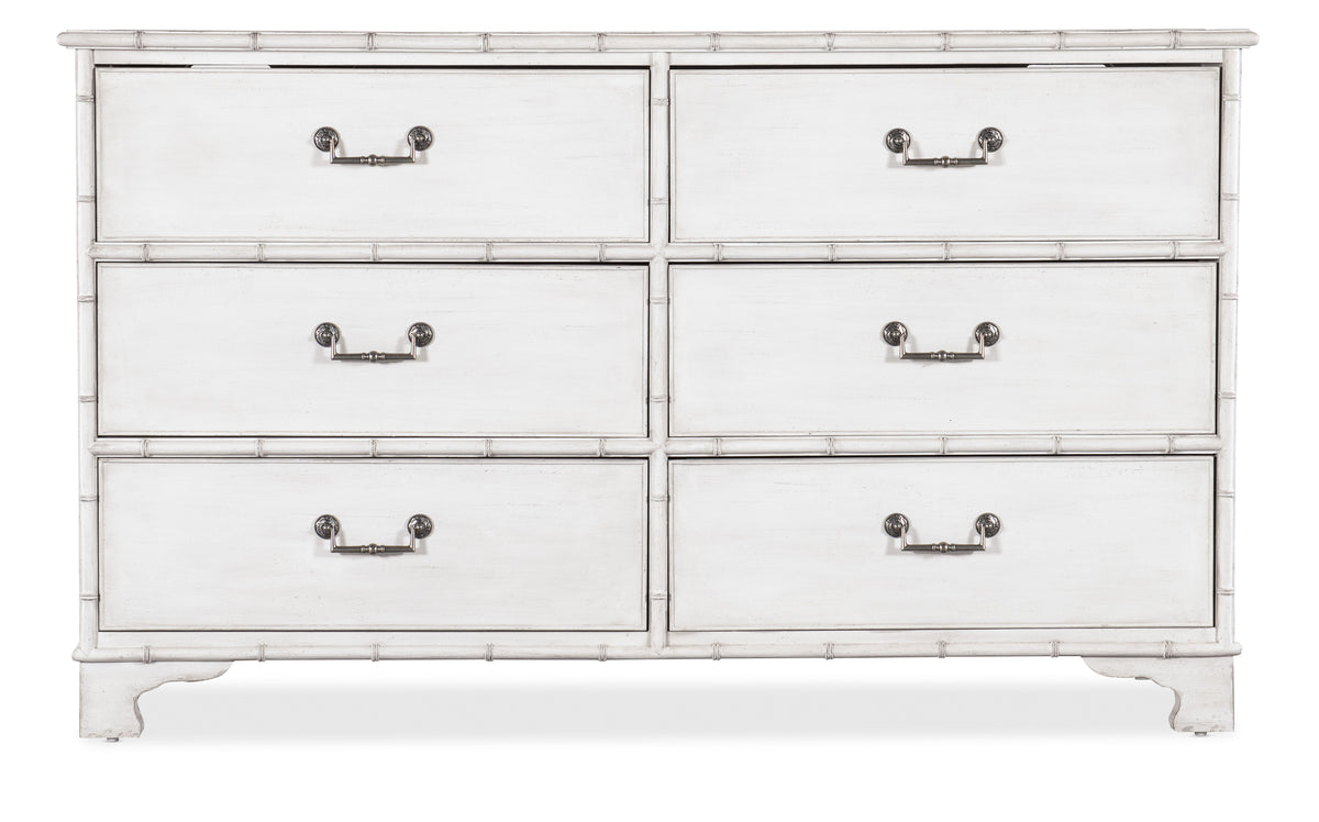 Charleston Six-Drawer Dresser - White by Hooker Furniture - View 3