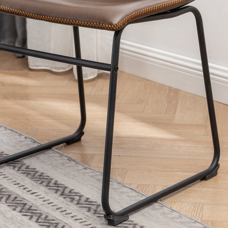 Aryven Industrial 7-Piece Dining Set, Antique Brown - sold by Home Elegance USA