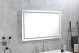 60 in. W x 36 in. H Frameless LED Single Bathroom Vanity Mirror in Polished Crystal Bathroom Vanity LED Mirror with 3 Color Lights Mirror for Bathroom Wall 60 Inch Smart Lighted Vanity Mirrors Dimm - W1272114900 - image - 10