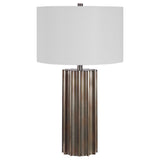 Khalio Gun Metal Table Lamp - Dark Brown / Silver by Uttermost - View 3