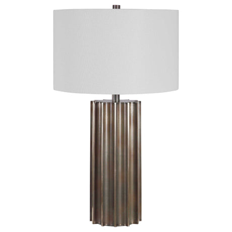 Khalio Gun Metal Table Lamp - Dark Brown / Silver by Uttermost - View 3