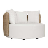 Sunset Outdoor Round Swivel Day Bed - White by Uttermost - View 3