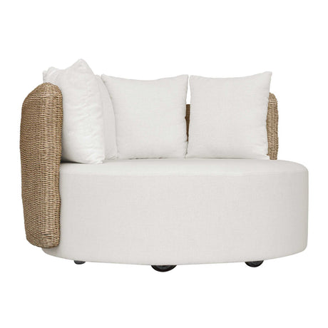 Sunset Outdoor Round Swivel Day Bed - White by Uttermost - View 3