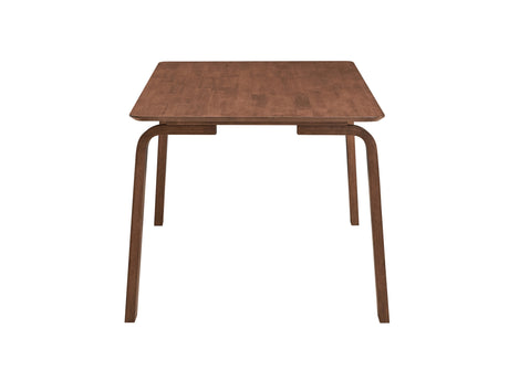 Modern Contemporary Walnut Finish 5pc Dining Set Rectangle Table and 4x Wingback Side Chairs Retro Style Dining Furniture - sold by Home Elegance USA
