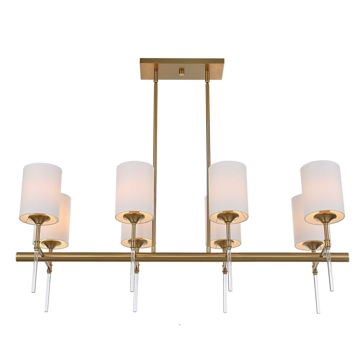 Awyr 8 Light Linear Chandelier - Bronze by Uttermost - View 5