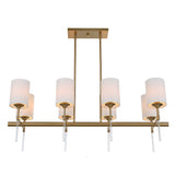 Awyr 8 Light Linear Chandelier - Bronze by Uttermost - View 5