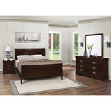 Bruno Cappuccino 4-piece Eastern King Bedroom Set