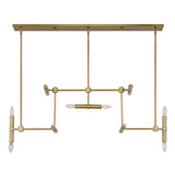Cadre 14 Light Modern Linear Pendant - Gold by Uttermost - View 5
