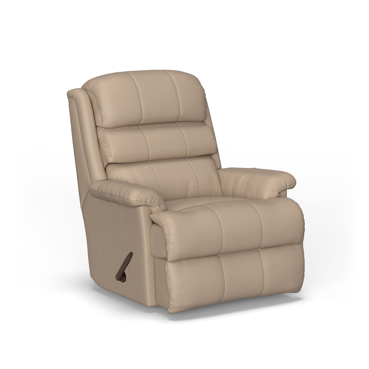 Yukon Transitional Leather Rocking Recliner | Flexsteel
