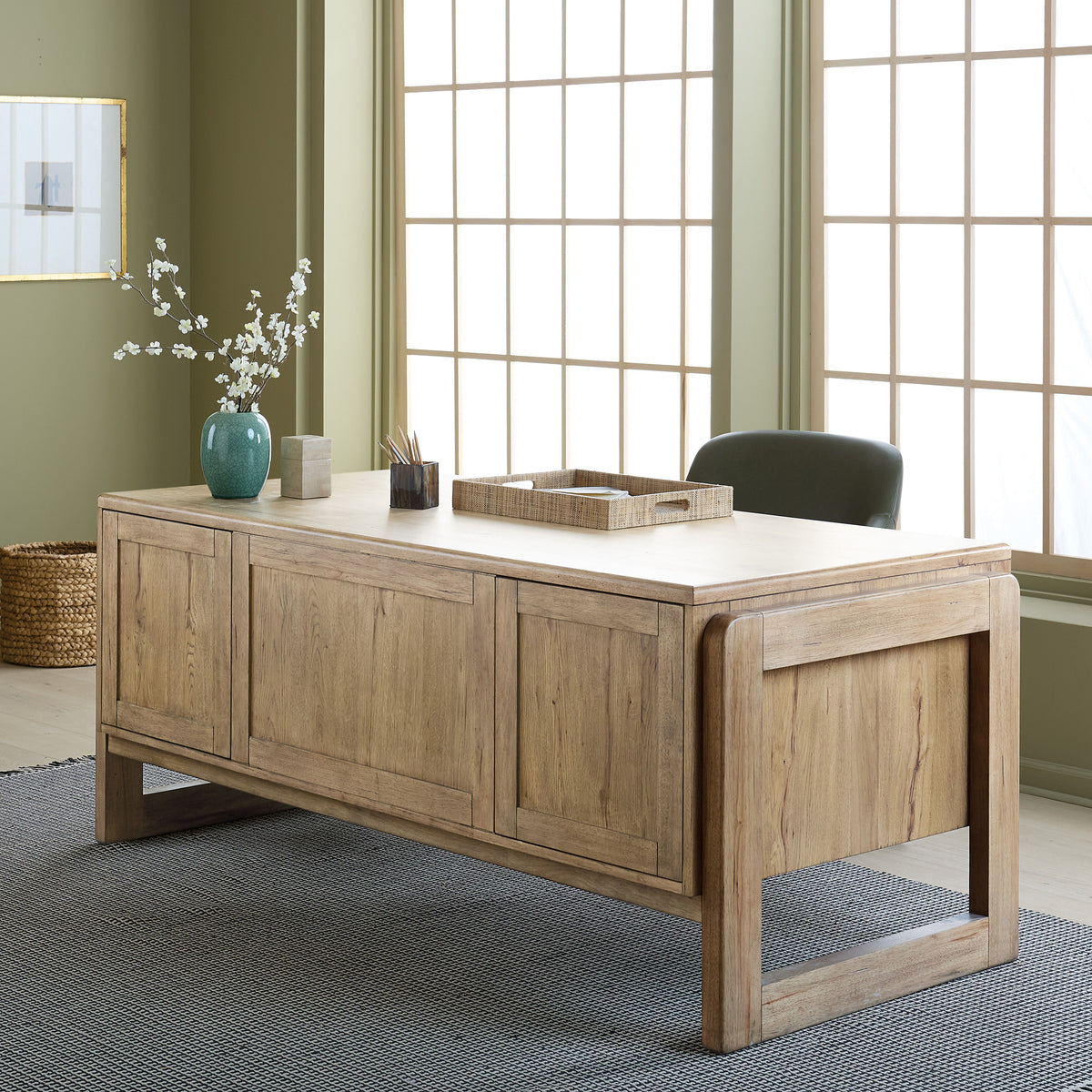Executive Desk - Light Brown by Hooker Furniture - View 6