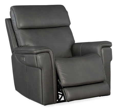 Lyra Zero Gravity Power Recliner With Power Headrest - Dark Gray by Hooker Furniture - View 8