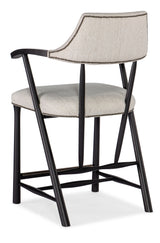 Linville Falls Stack Rock Counter Stool - Beige / Black by Hooker Furniture - View 3