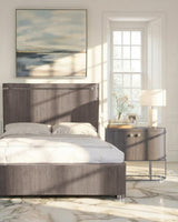 Modern Mood King Panel Bed - Dark Brown / Dark Gray by Hooker Furniture - View 6