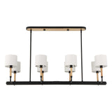 Franconia 8 Light Pendant - Black / White by Uttermost - View 7