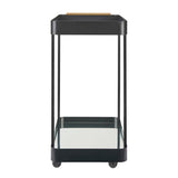 Vesper Iron Bar Cart - Black by Uttermost - View 7