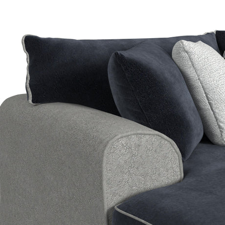 Klein 3PC Sectional Set in Bentley Ash/Zaftig Ebony - sold by Home Elegance USA
